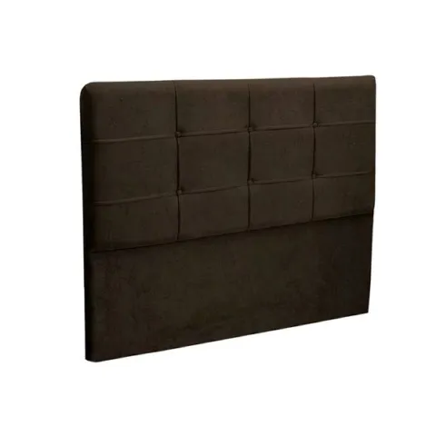 Cabeceira Queen London 160 Veludo Suede Marrom SR Cabeceiras