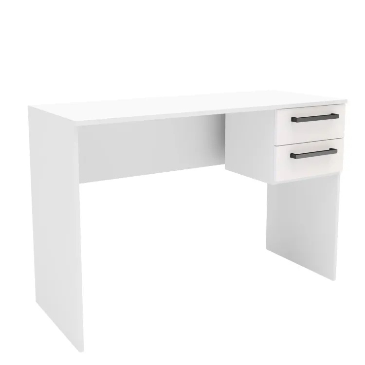 Escrivaninha 4110 com 2 Gavetas I9casa Moveis — Branco
