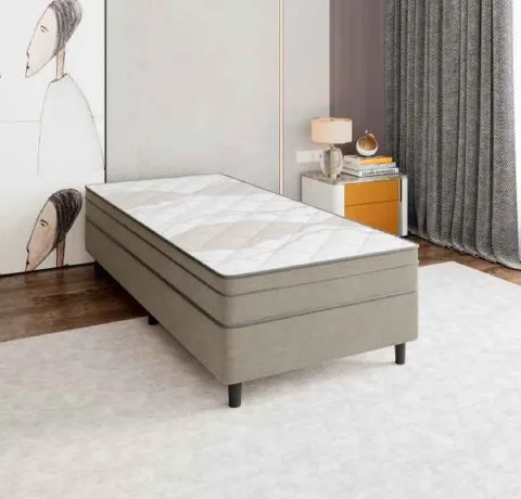 Conjunto Colchao Solteirao King + Base Solteirao King Ipanema 108x198x53 Portobel