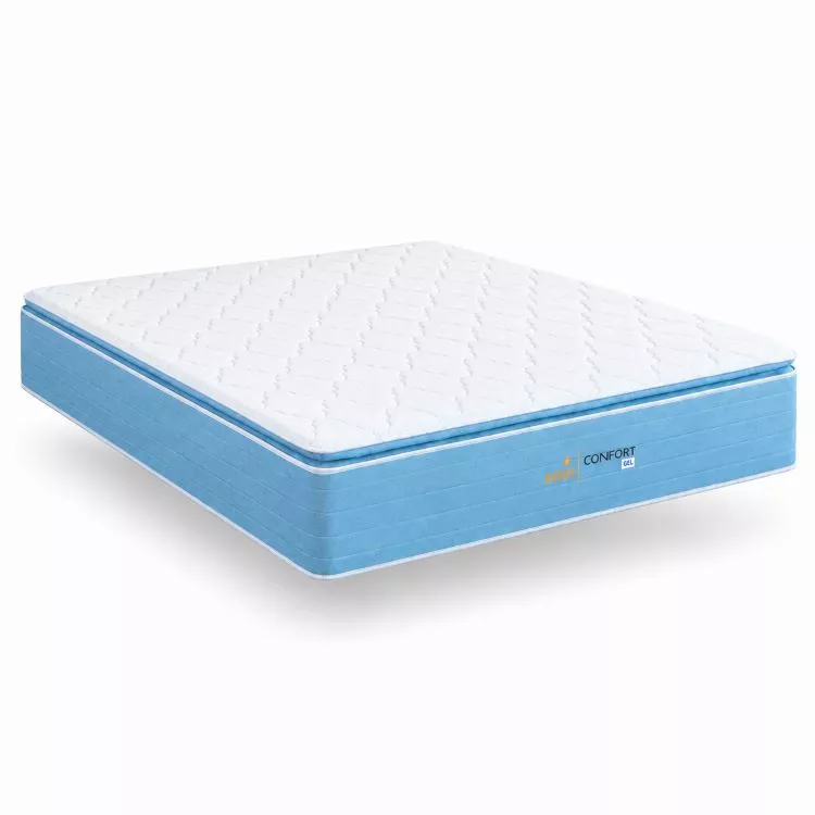 Colchao King Confort Gel Aster Molas Ensacadas 193x203x34 Sonos Colchoes — Colchão King Confort Gel Aster - 193x203x34