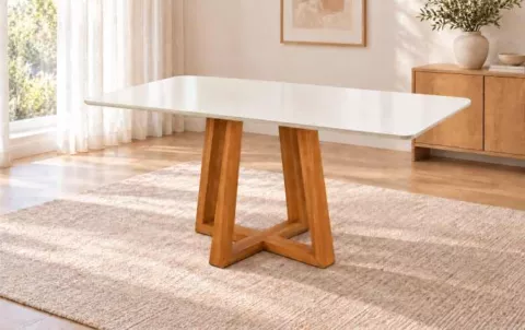 Mesa Bali 160x80 Cinamomo/Off White Minas Plac