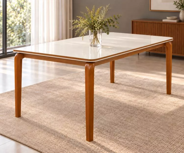 Mesa Ronda 160x90 Cinamomo/Off White Minas Plac — Mesa Ronda 160x90 - Cinamomo/Off White
