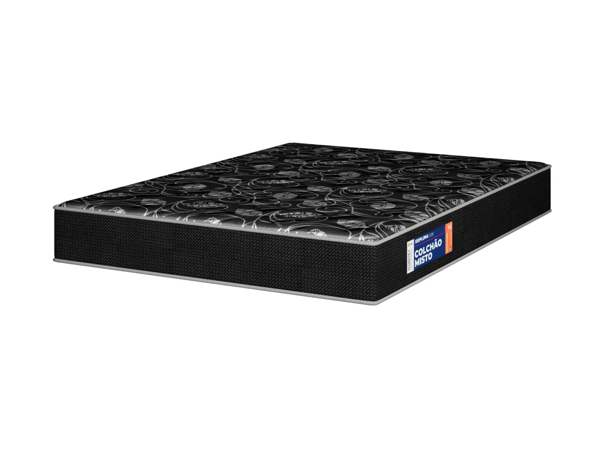 Colchao Casal Isopluma D28 138x188x18 Preto Plumatex — Casal Preto 18