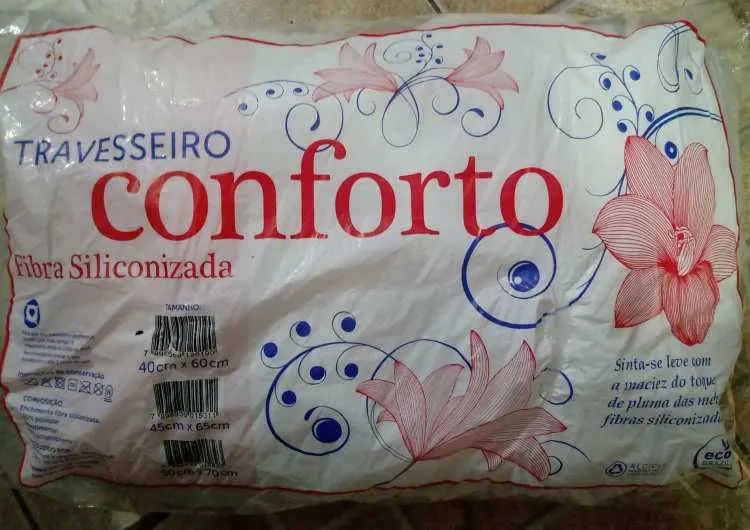 Travesseiro Conforto 40x60 TNT Eco Brasil — Travesseiro Fibras