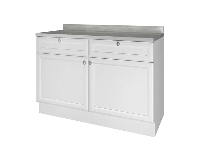Armario Aereo 80 2P Americana Branco Nesher — Balcao 120 2P2G - Branco