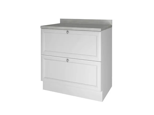 Armario Aereo 80 2P Americana Branco Nesher — Balcao 80 1P1G - Branco