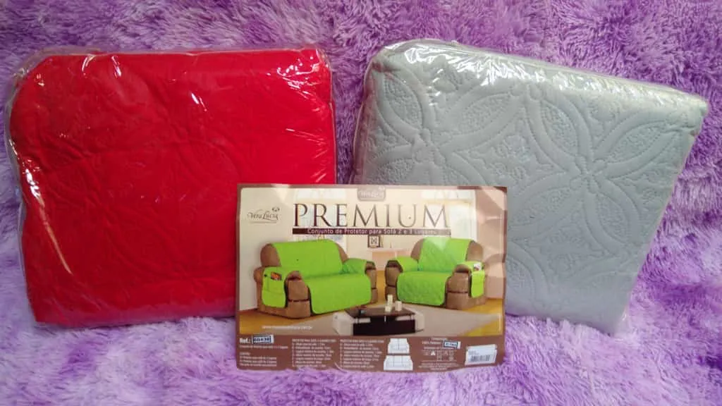 Capa Protetora Sofa 2.3 Lgs Premium Vera Lucia — Cinza