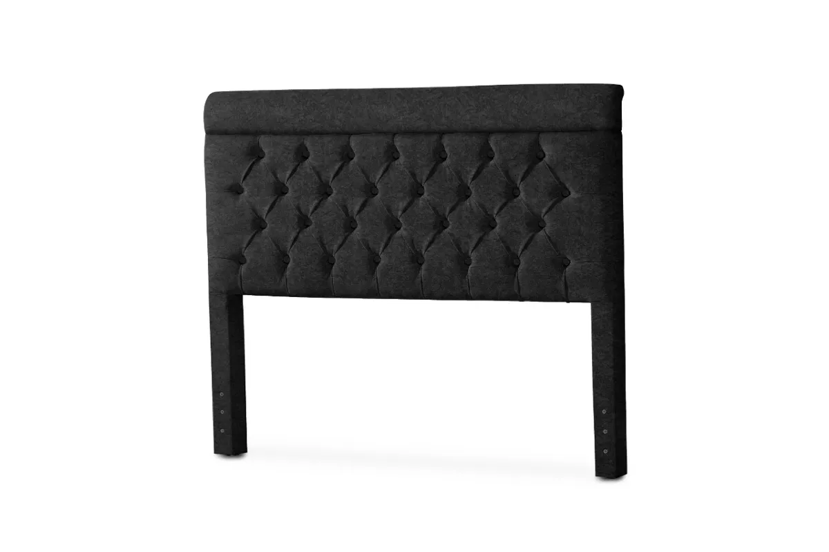 Cabec Queen Veneza Bonan — Preto Suede Amassado 201