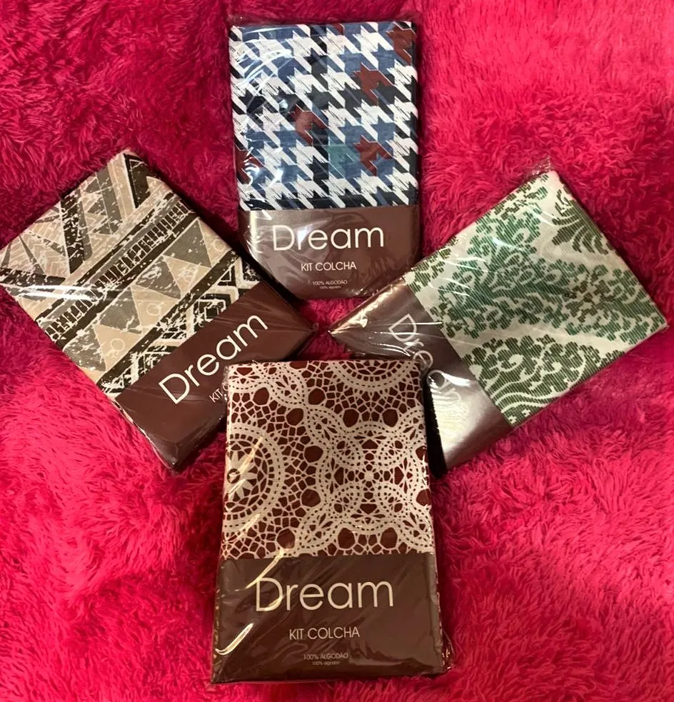 Kit Colcha Dream Casal 3Pcs Estamparia — Estamparia