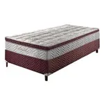 Base Solteiro Sommier Esplendido 88x188x30 Bordo Paropas — Base Solteiro/Bordô