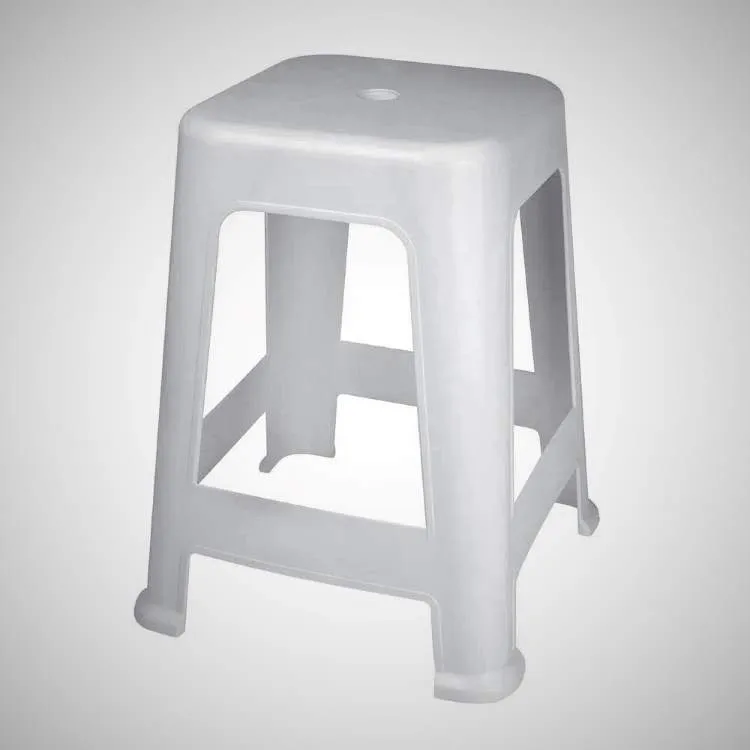Banqueta Plastica Bela Vista Mirtilo Metalurgica Mor — Banqueta Branco
