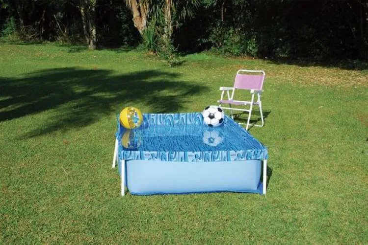 Piscina Infantil 1000 Litros Retangular Azul Mor — Piscina Infantil 1000 Litros Azul