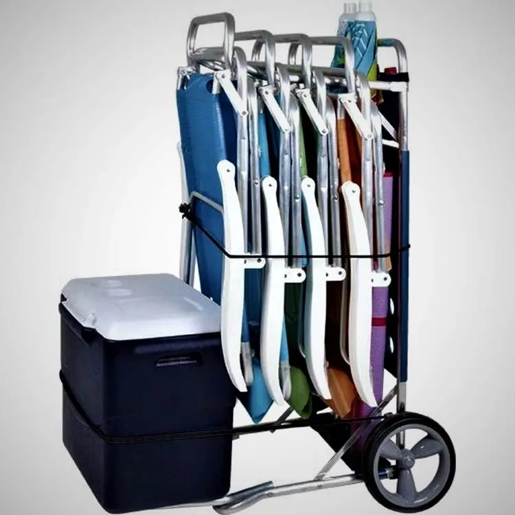 Carrinho Praia com Avanco para Caixa Termica Metalurgica Mor — Carrinho para Praia Azul