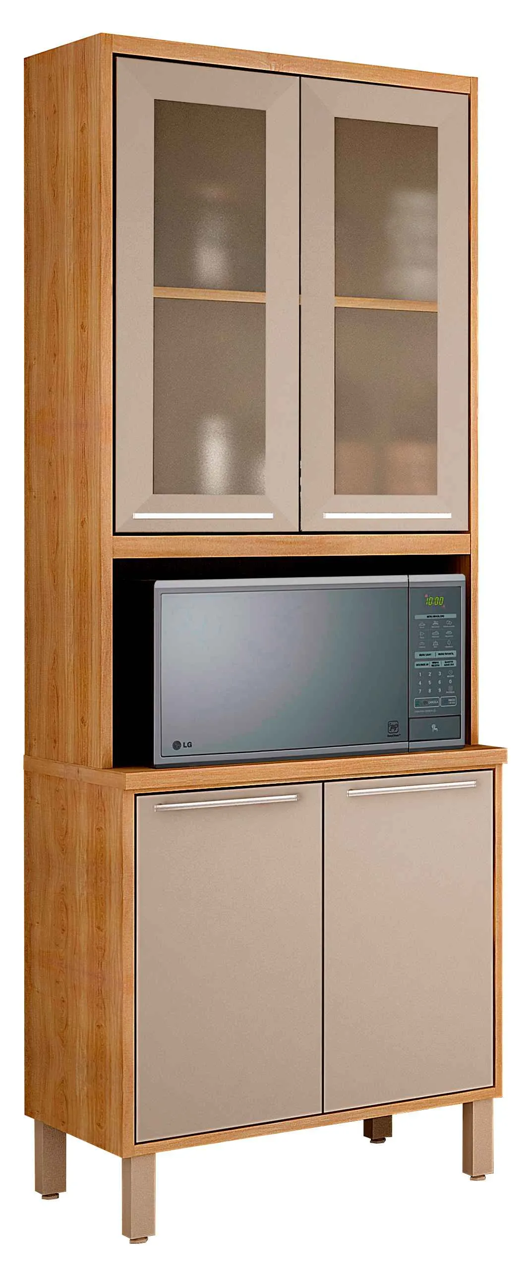 Torre Quente Cozinha Paris 4P1N2Vidro Reflecta Branco Salleto — Torre Quente Paris 4P1N2V Reflecta Carv/Off