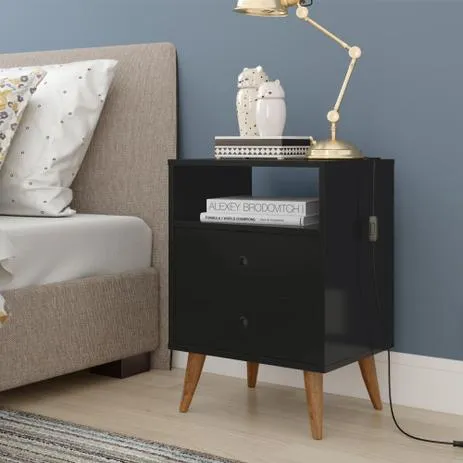 Mesa de Cabeceira Retro Domus EJ Moveis