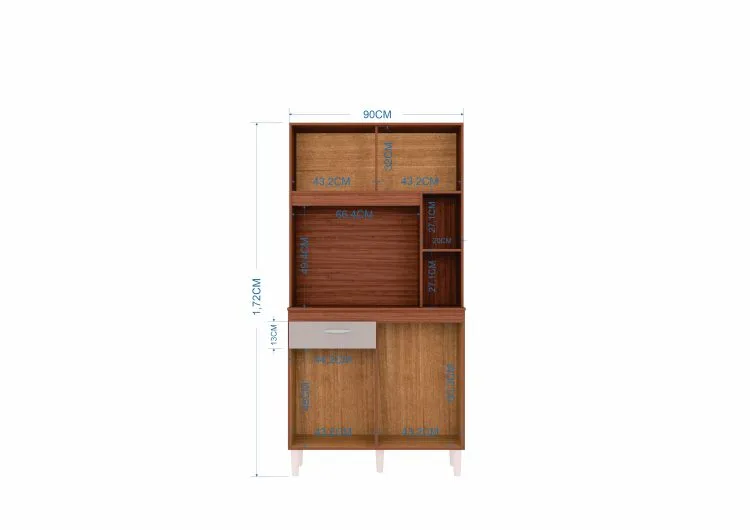 Kit Cozinha Duda 90 4P1G Interior.Medidas Poquema — Interior/Medidas