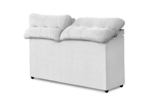 Cabec Queen Madri Encosto Reclinavel Corino Branco Bonan