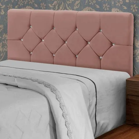 Cabeceira King Franca 195 Veludo Rose 2300 SR Cabec